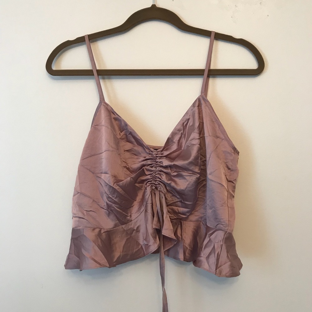 Topshop Silky Crop Top